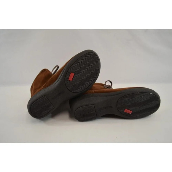 Hush Puppies Brown Suede Lace Up Boots Wave Reflex Sole Women's US Size 9 M - Picture 10 of 10